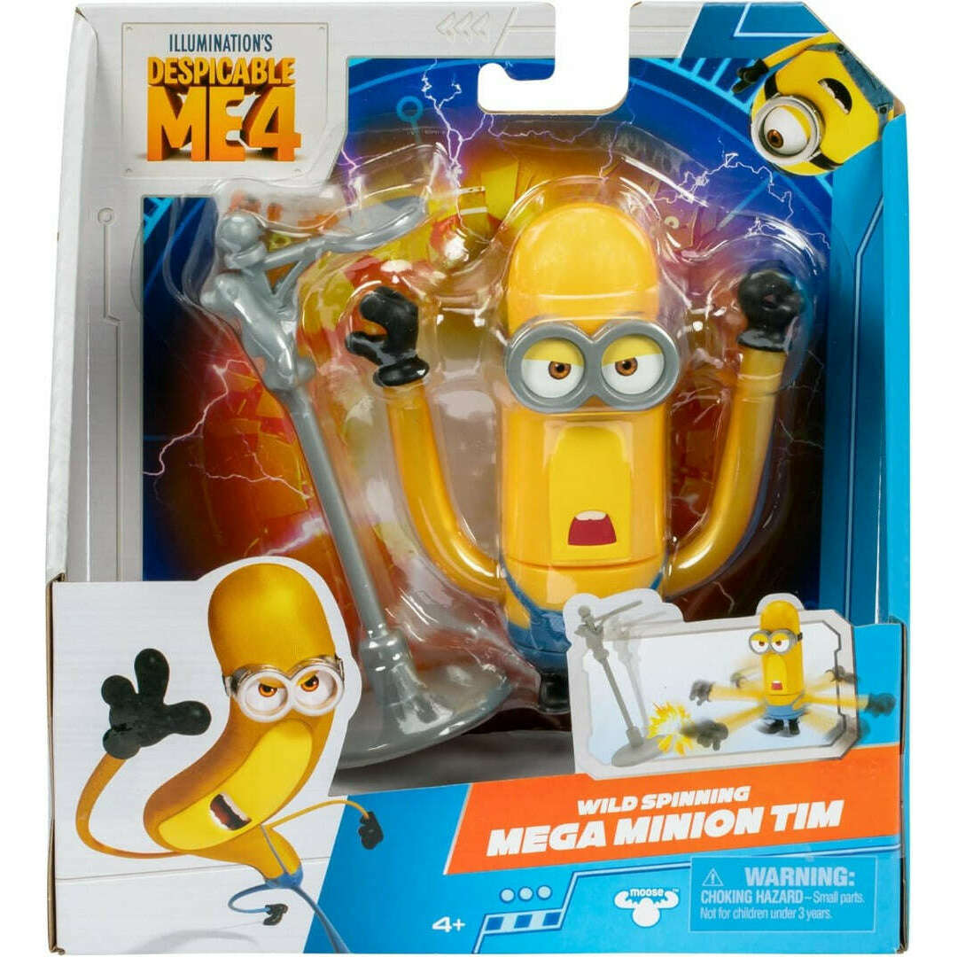 Toys N Tuck:Despicable Me 4 Wild Spinning Mega Minion Tim,Despicable Me