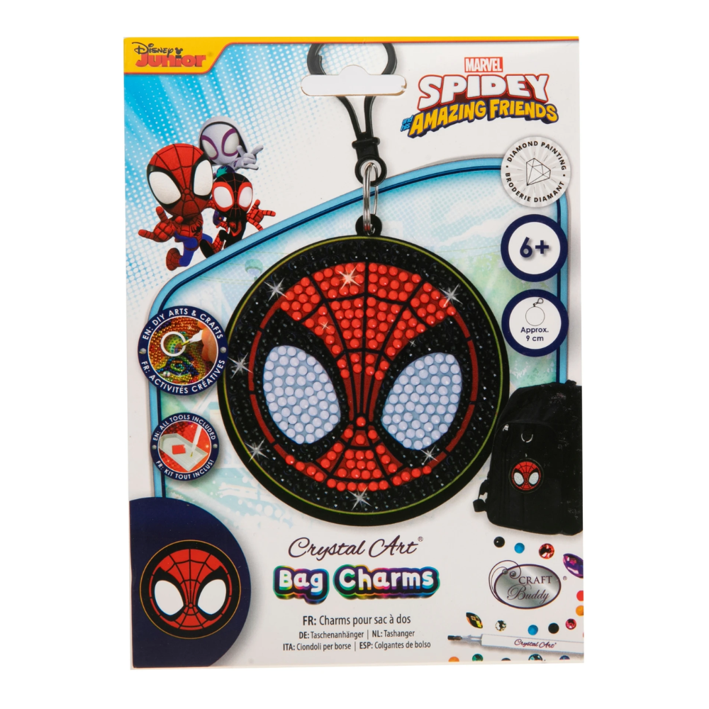 Toys N Tuck:Crystal Art Bag Charms Marvel - Spider-Man,Marvel