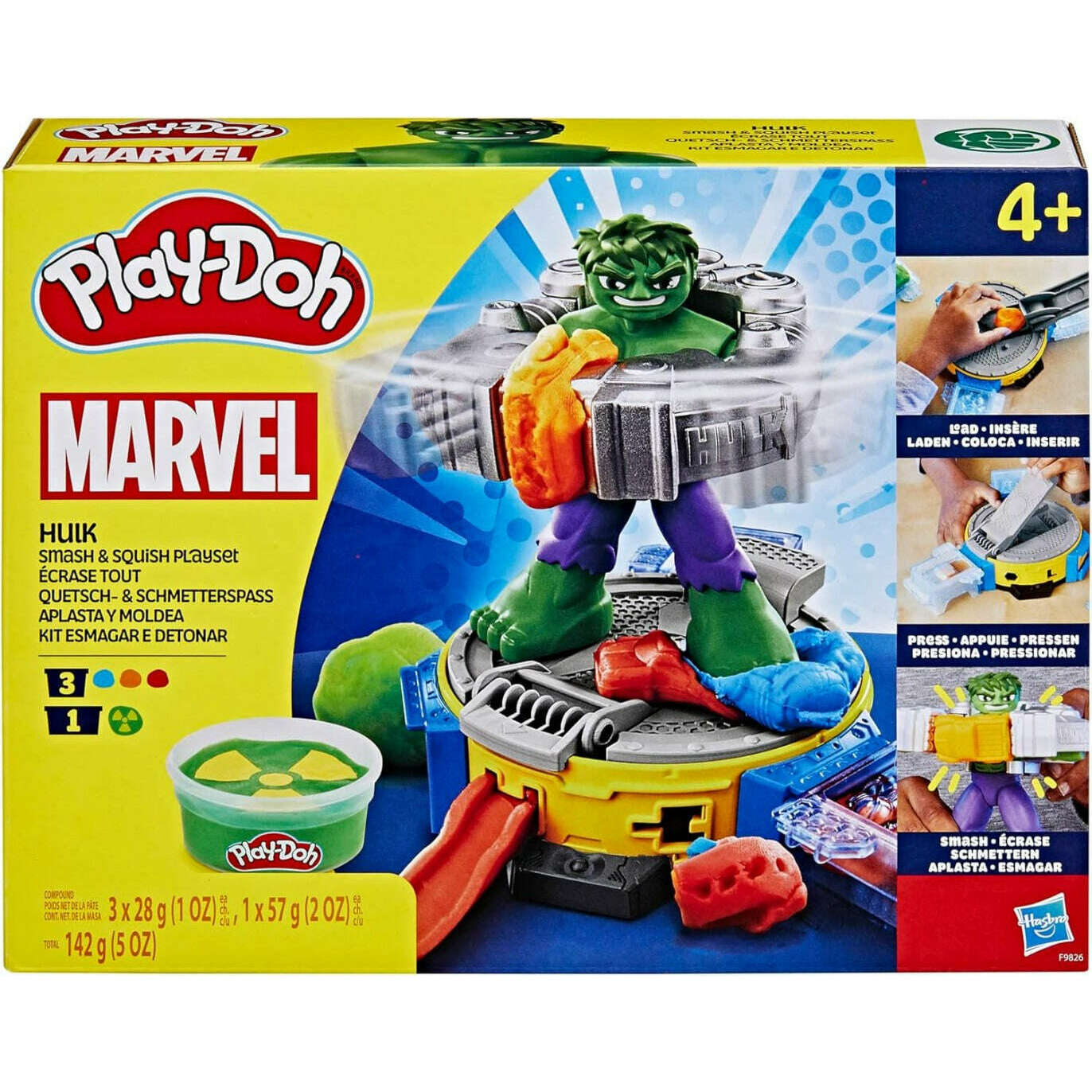 Toys N Tuck:Play-Doh Marvel Hulk Smash & Squish Playset,Play-Doh