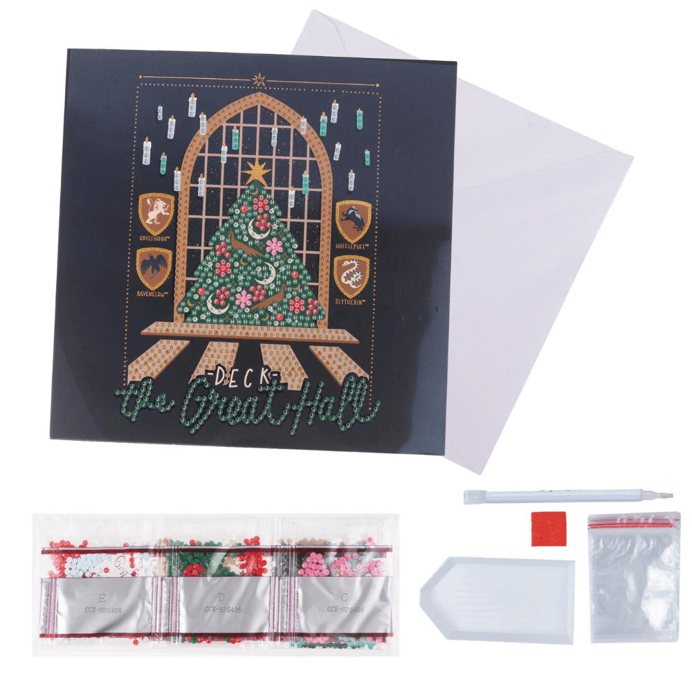 Toys N Tuck:Crystal Art Harry Potter Festive Card Kit - The Great Hall,Harry Potter