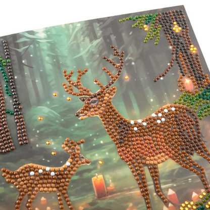 Toys N Tuck:Crystal Art Card Kit - Enchanted Forest,Crystal Art