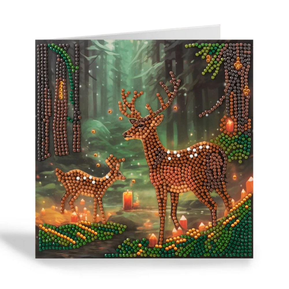 Toys N Tuck:Crystal Art Card Kit - Enchanted Forest,Crystal Art