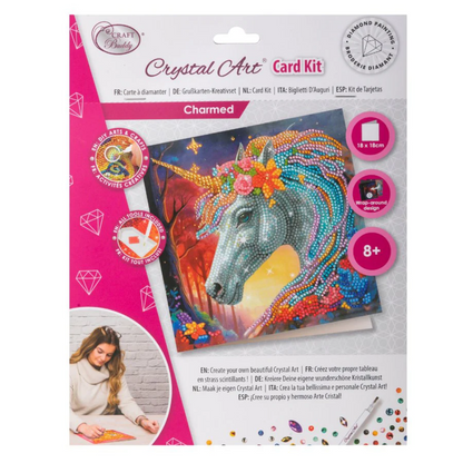 Toys N Tuck:Crystal Art Card Kit - Charmed,Crystal Art