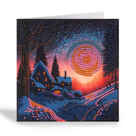 Toys N Tuck:Crystal Art Card Kit - Twilight Glow,Crystal Art