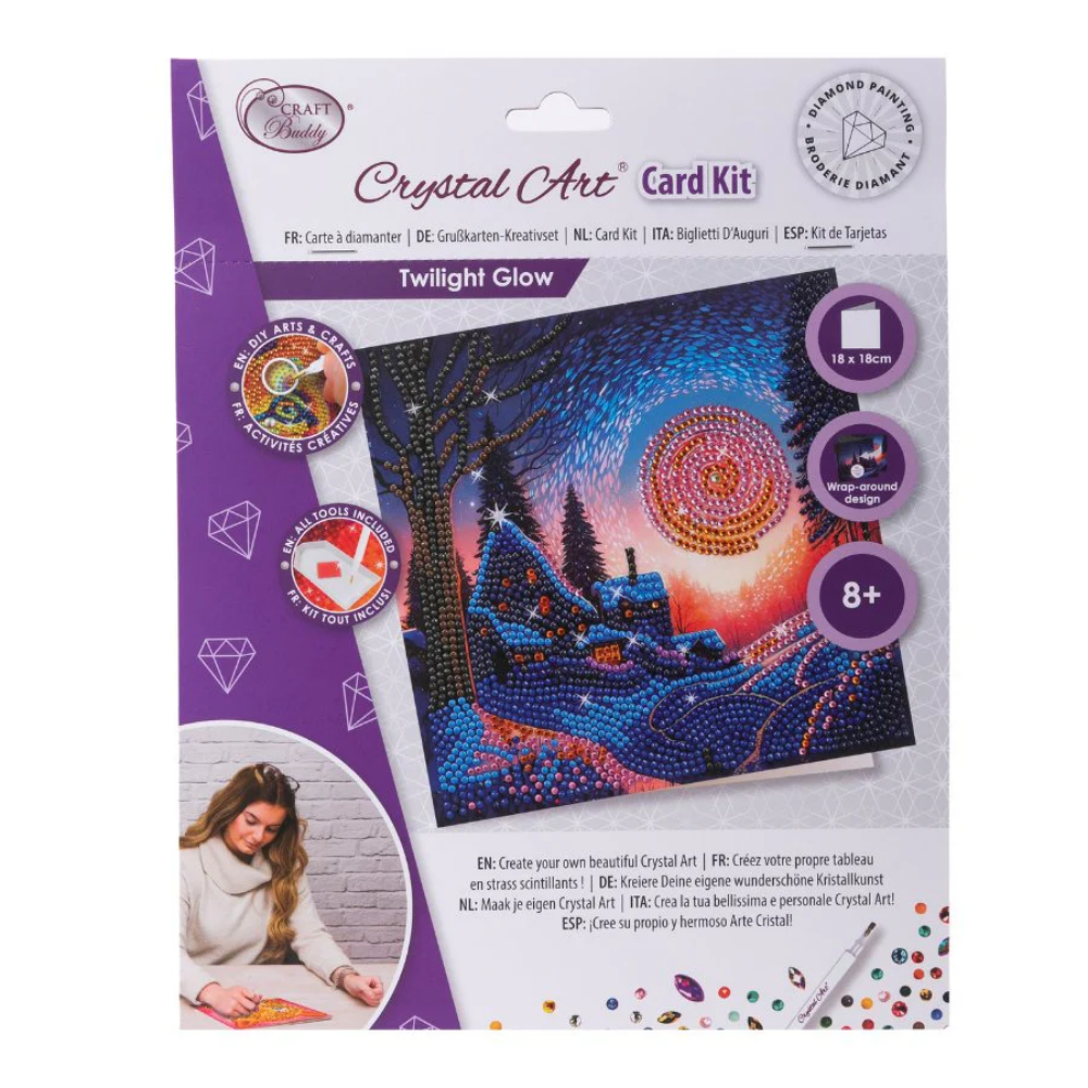 Toys N Tuck:Crystal Art Card Kit - Twilight Glow,Crystal Art