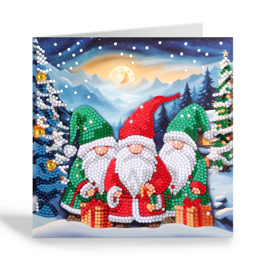 Toys N Tuck:Crystal Art Festive Card Kit - Arctic Friends,Crystal Art