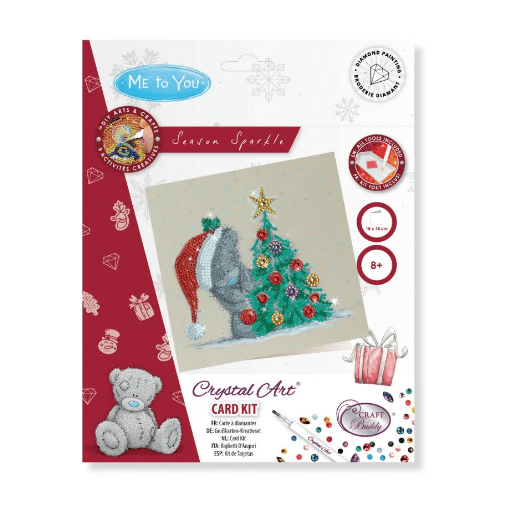 Toys N Tuck:Crystal Art Me To You Festive Card Kit - Season Sparkle,Crystal Art