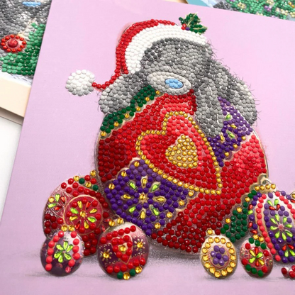 Toys N Tuck:Crystal Art Me To You Festive Card Kit - Bauble Bliss,Crystal Art