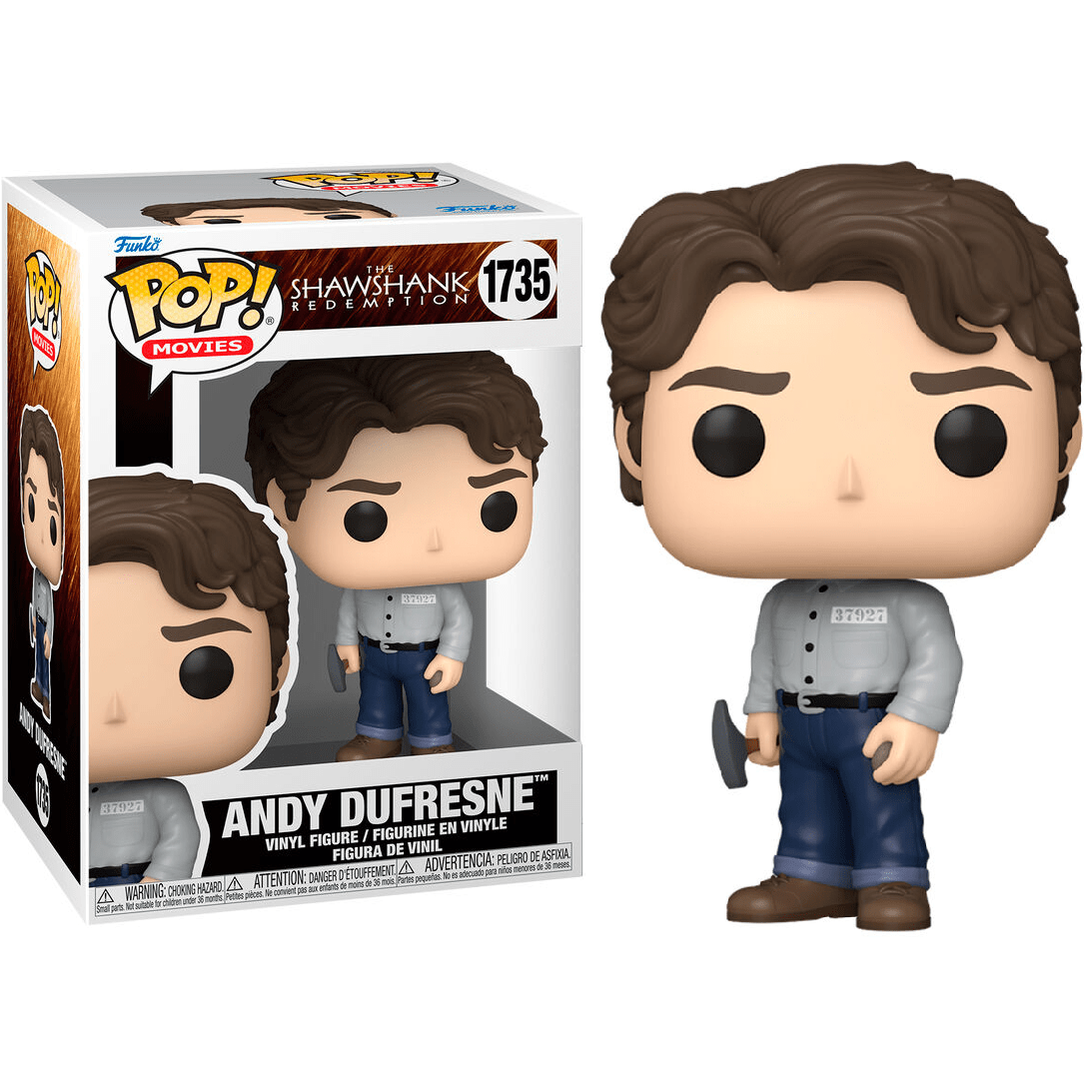 Toys N Tuck:Pop Vinyl - The Shawshank Redemption - Andy Dufresne 1735,The Shawshank Redemption