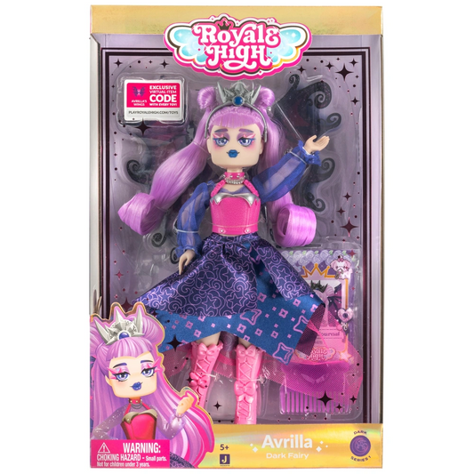 Toys N Tuck:Royale High Fashion Doll - Avrilla The Dark Fairy,Royale High