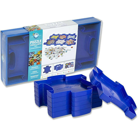 Toys N Tuck:Puzzle World 6 Piece Storage & Sorter Tray,Puzzle World