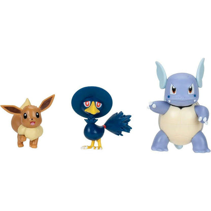 Toys N Tuck:Pokemon Battle Figure Set - Eevee,Wartortle,Murkrow,Pokemon