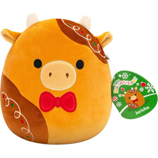 Toys N Tuck:Squishmallows Festive 7.5 Inch Plush - Jericho the Gingerbread Cow,Squishmallows