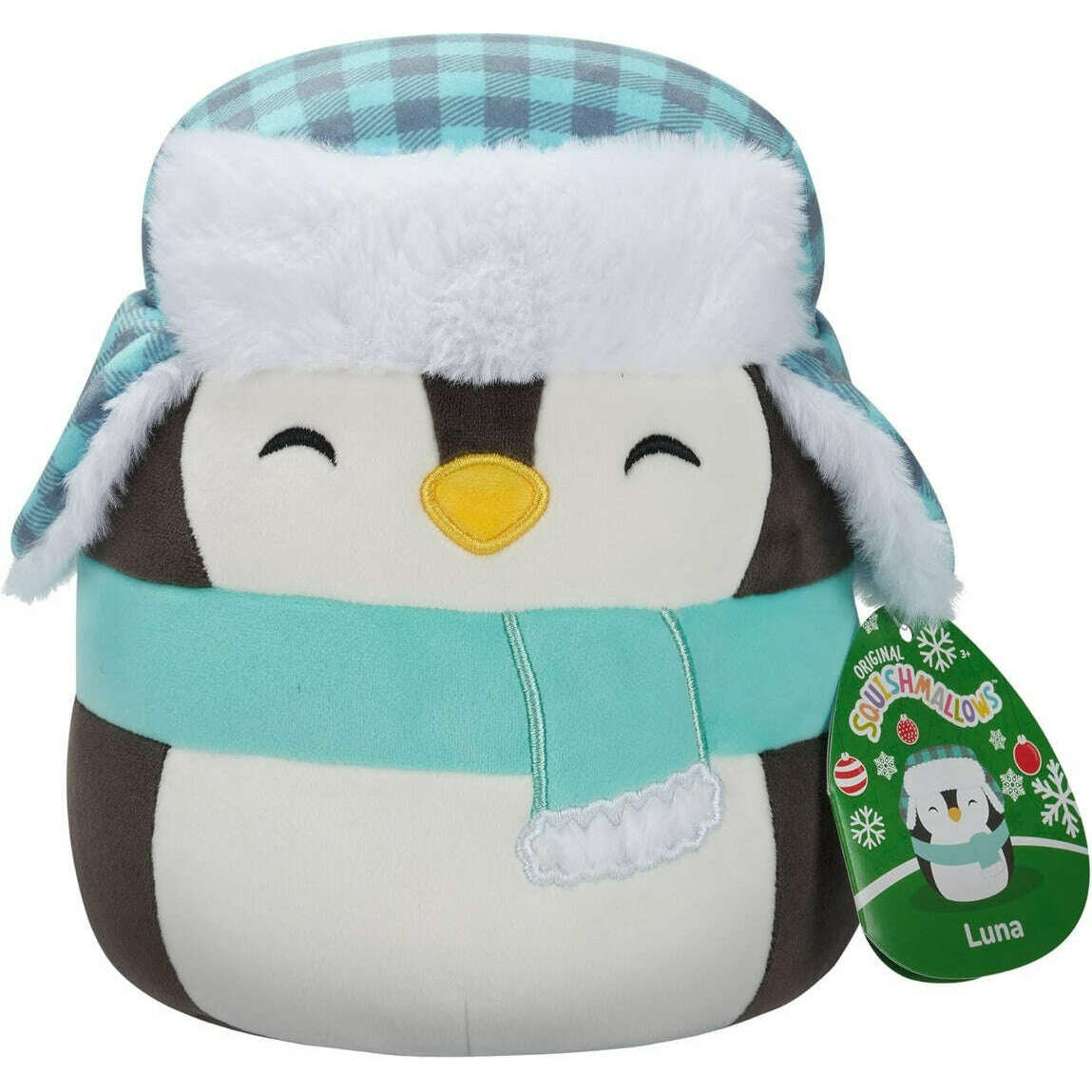 Toys N Tuck:Squishmallows Festive 7.5 Inch Plush - Luna the Penguin,Squishmallows