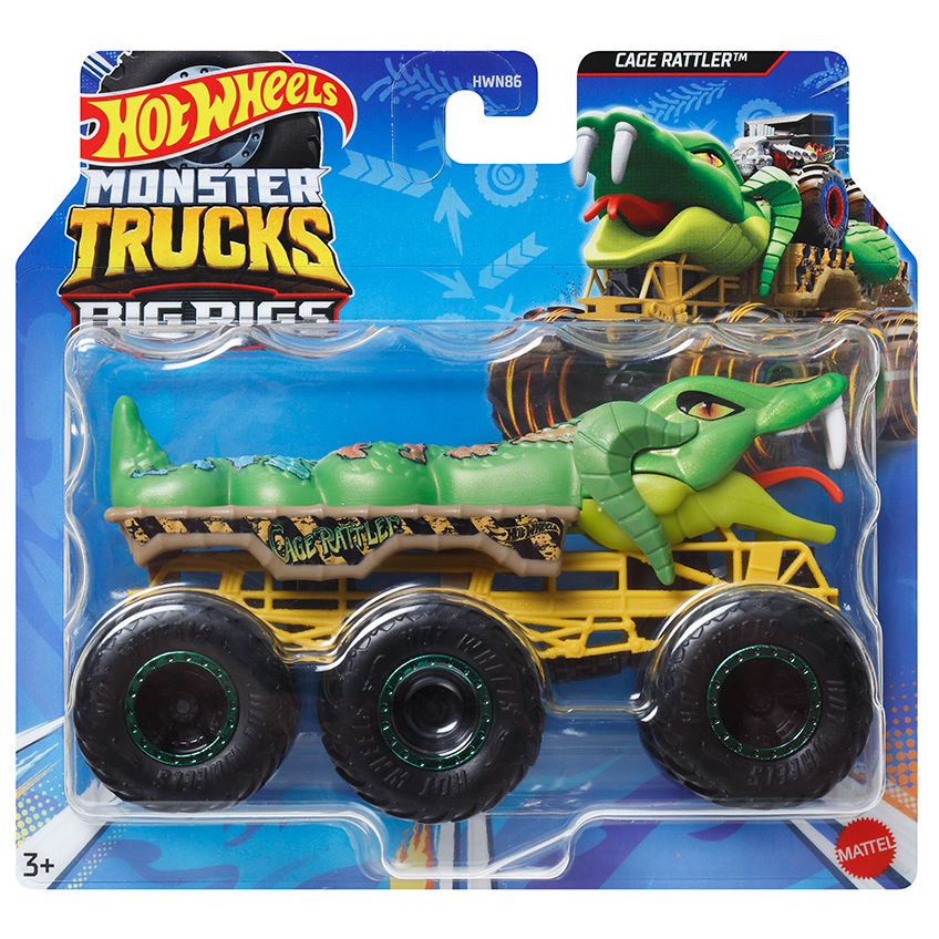 Toys N Tuck:Hot Wheels Monster Trucks Big Rigs - Cage Rattler,Hot Wheels