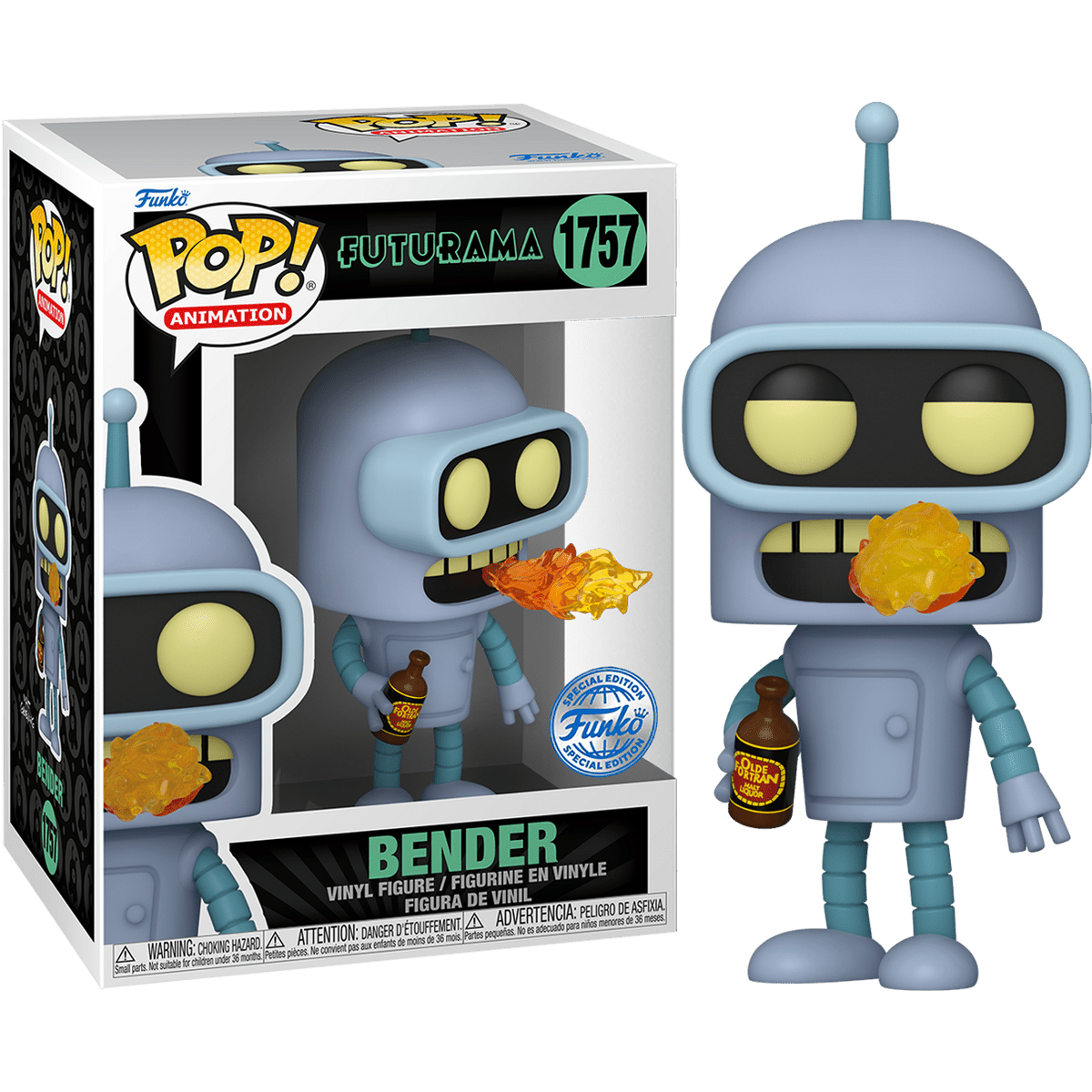 Toys N Tuck:Pop! Vinyl - Futurama - Bender 1757,Funko