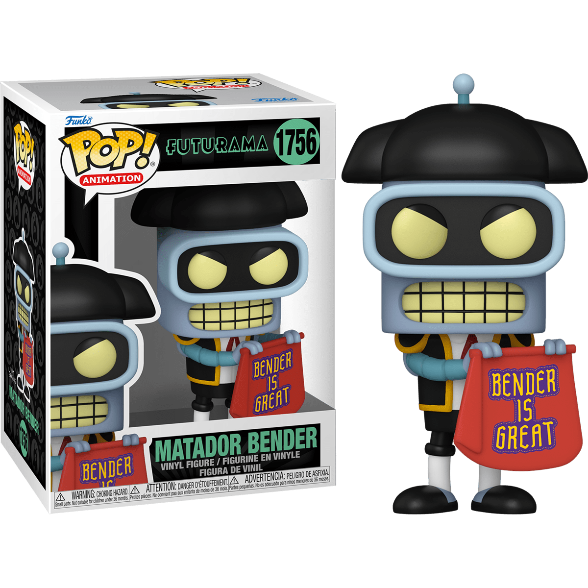 Toys N Tuck:Pop! Vinyl - Futurama - Matador Bender 1756,Funko