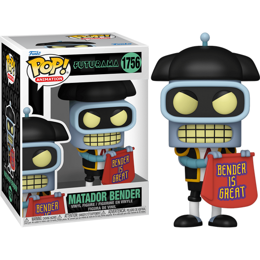 Toys N Tuck:Pop! Vinyl - Futurama - Matador Bender 1756,Funko