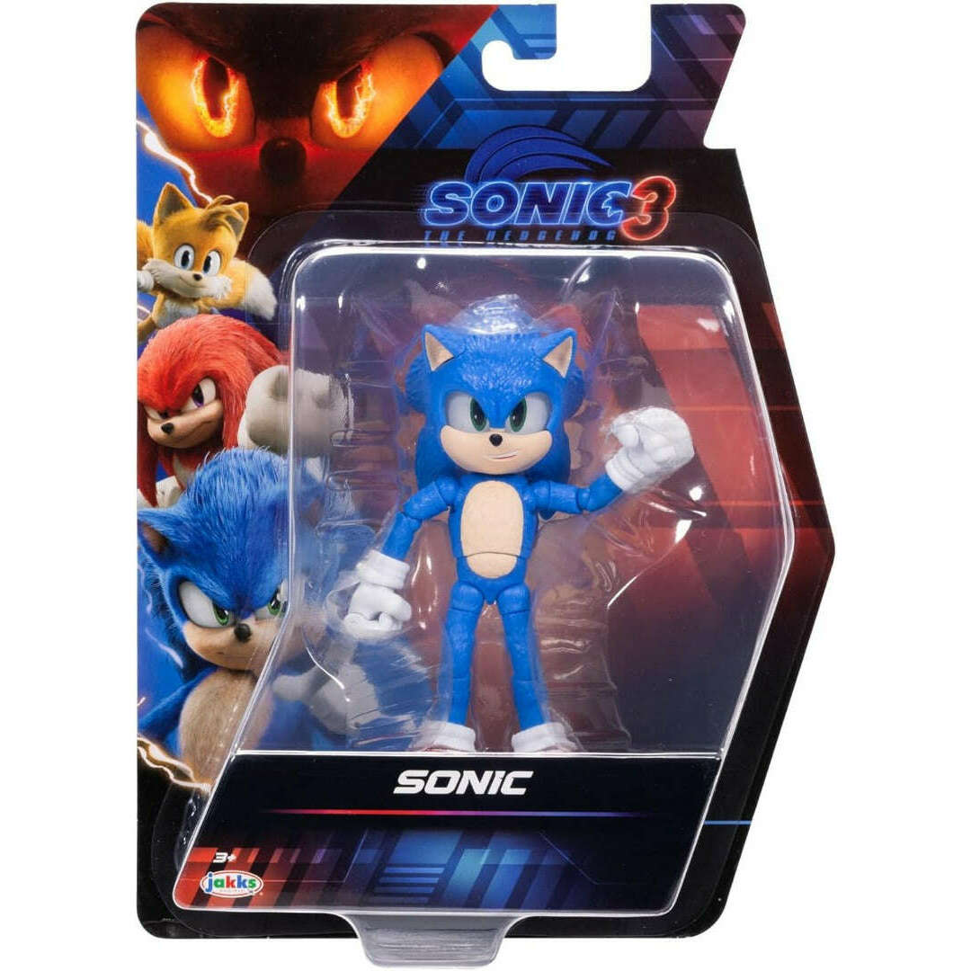 Toys N Tuck:Sonic The Hedgehog 3 Movie 5 Inch Figure - Sonic,Sonic The Hedgehog