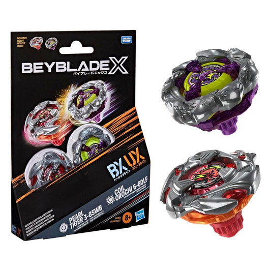 Beyblade X Dual Pack Pearl Tiger 3-85WB & Coil Orochi 6-60LF