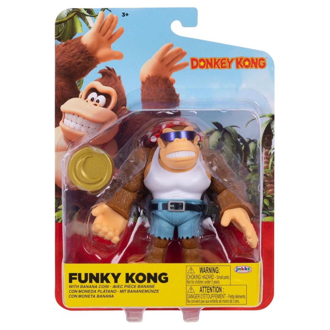 Nintendo Donkey Kong 4" Funky Kong with Banana Coin