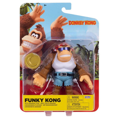 Nintendo Donkey Kong 4" Funky Kong with Banana Coin