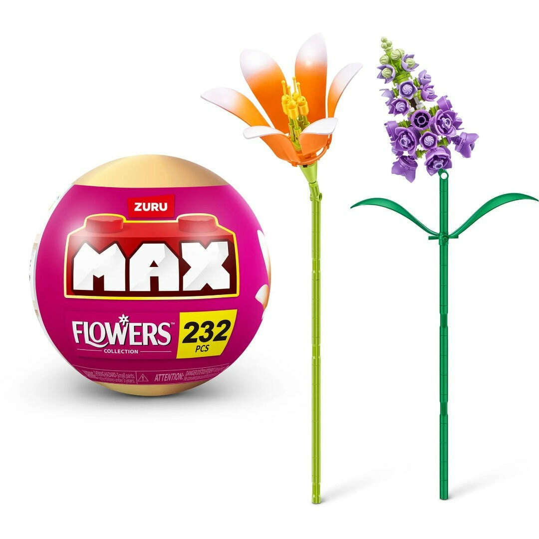 Toys N Tuck:MAX Premium Flowers Collection Building Bricks,Zuru