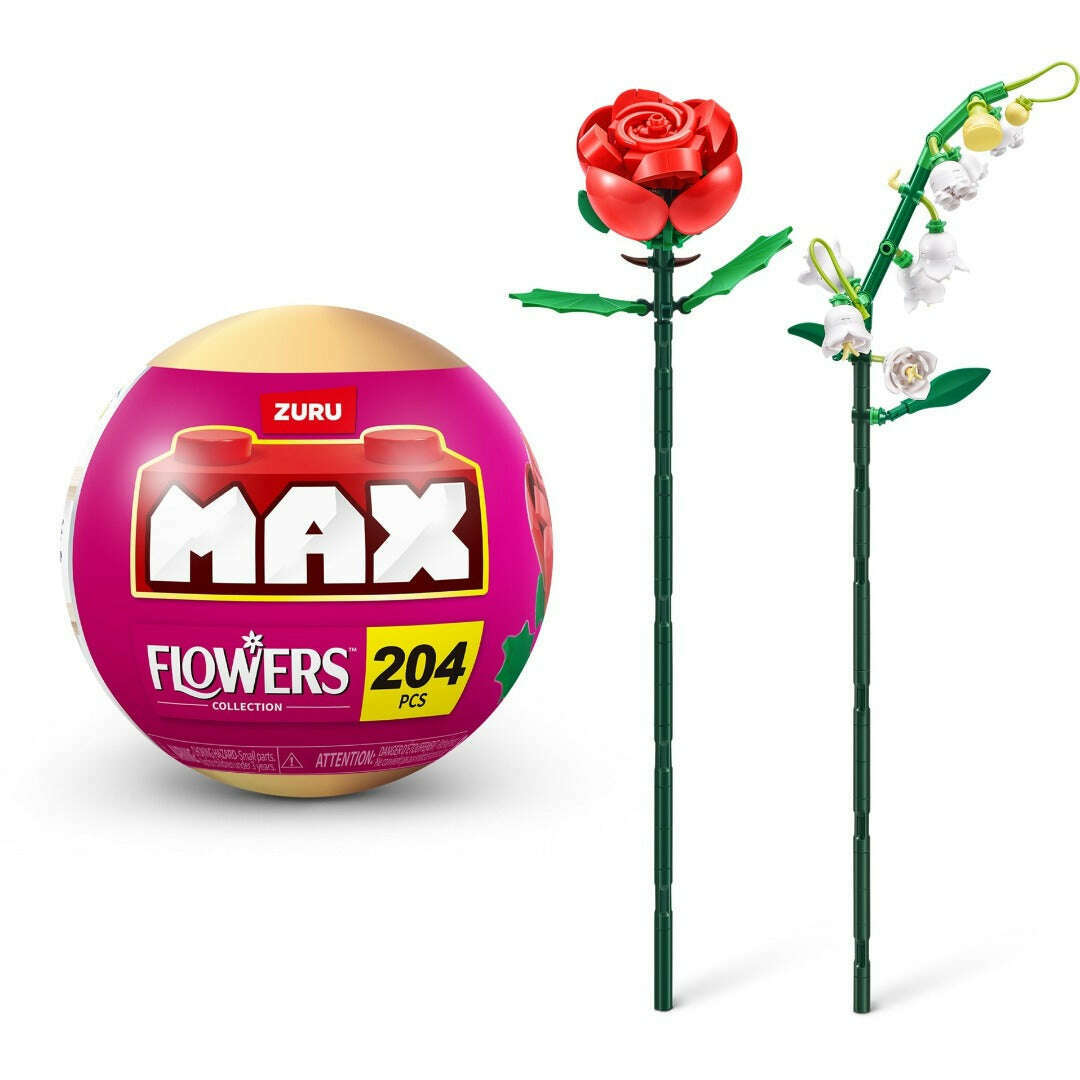 Toys N Tuck:MAX Premium Flowers Collection Building Bricks,Zuru