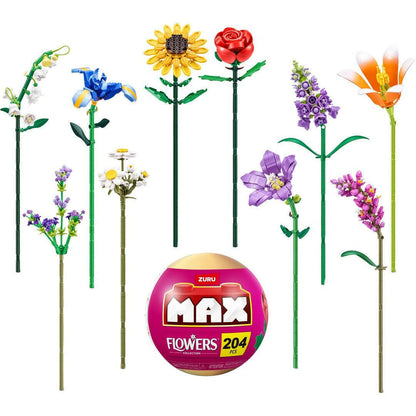 Toys N Tuck:MAX Premium Flowers Collection Building Bricks,Zuru