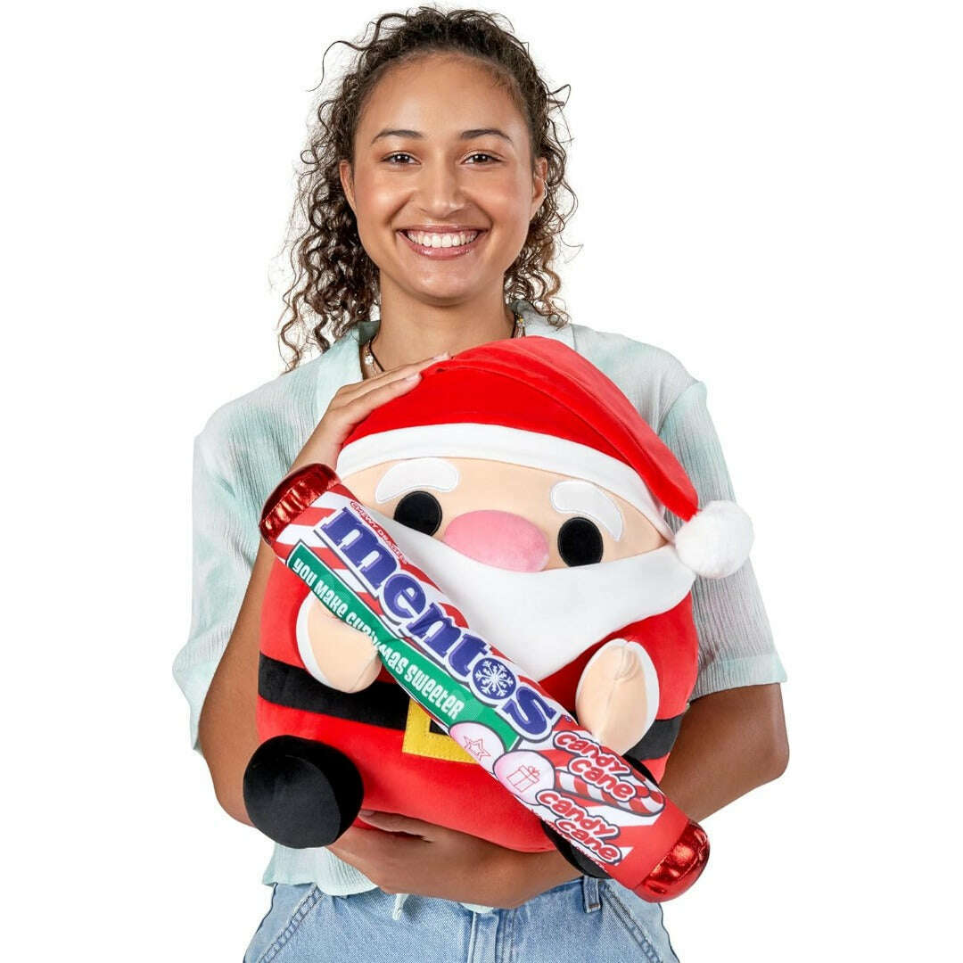 Toys N Tuck:Snackles Christmas 35cm Large Plush Santa with Candy Cane Mentos,Snackles