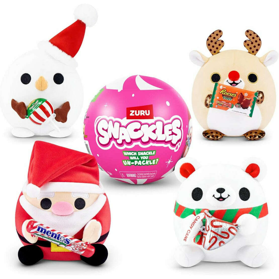 Toys N Tuck:Snackles Christmas Plush Mystery Ball,Snackles