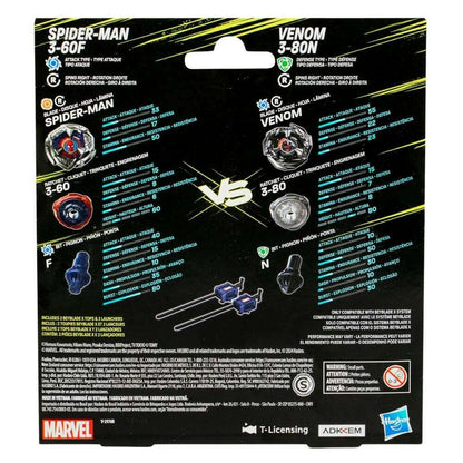 Toys N Tuck:Beyblade X Marvel Spider-man 3-60F VS Venom 3-80N,Beyblade