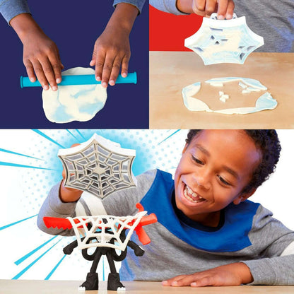 Toys N Tuck:Play-Doh Marvel Spider-Man Launch & Slice Battle Playset,Play-Doh