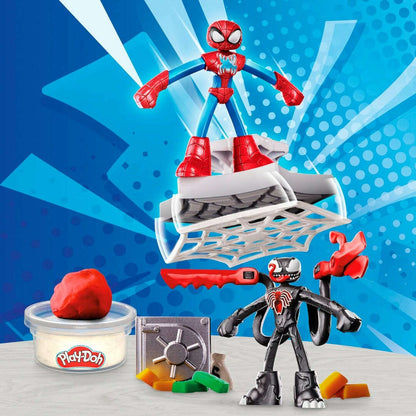 Toys N Tuck:Play-Doh Marvel Spider-Man Launch & Slice Battle Playset,Play-Doh