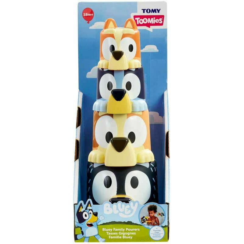 Toys N Tuck:Tomy Toomies Bluey Family Pourers,Bluey