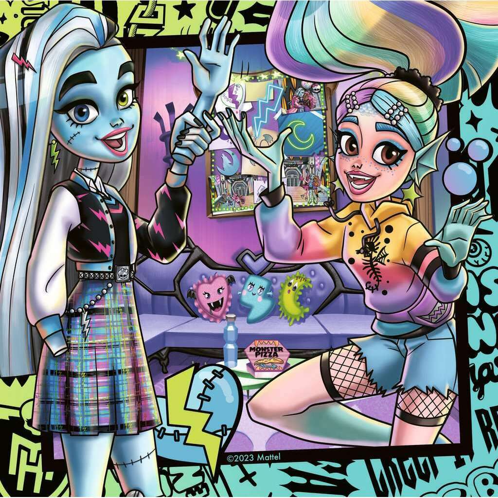 Toys N Tuck:Ravensburger 3 x 49pc Puzzles Monster High,Monster High