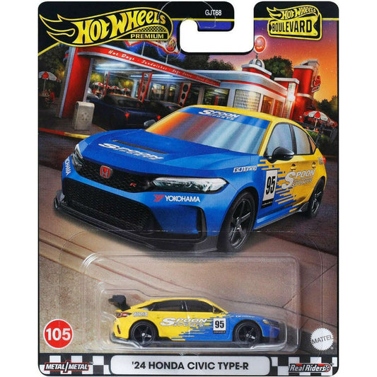 Toys N Tuck:Hot Wheels Boulevard '24 Honda Civic Type-R HRT61,Hot Wheels