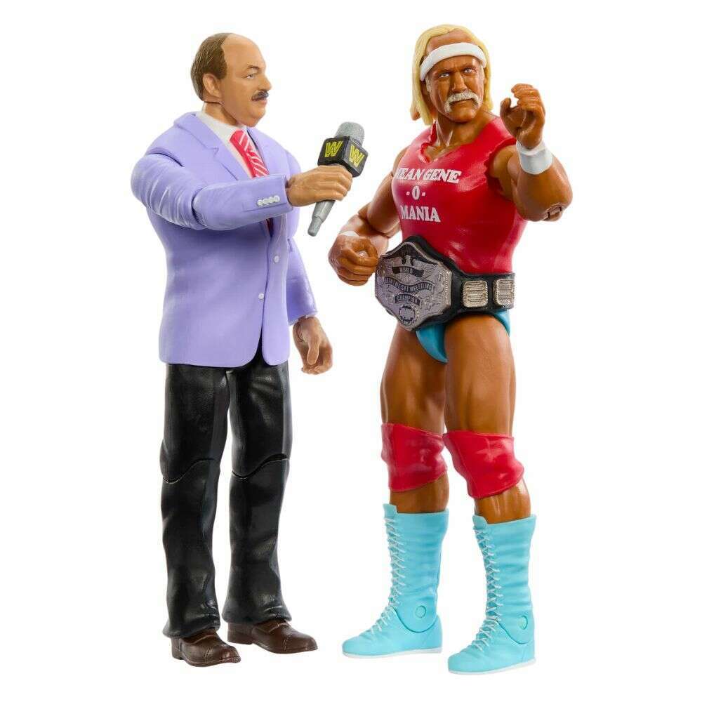 Toys N Tuck:WWE Action Figure - Main Event Showdown Series #19 - Mean Gene Okerlund & Hulk Hogan,WWE