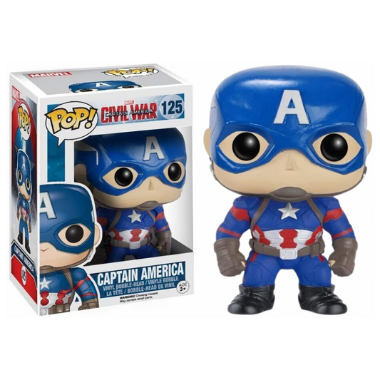 Toys N Tuck:Pop! Vinyl - Captain America Civil War - Captain America 125,Funko