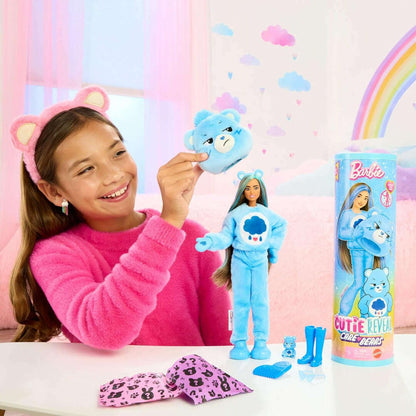 Toys N Tuck:Barbie Cutie Reveal Care Bears Series - Grumpy Bear,Barbie