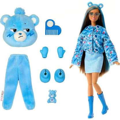 Toys N Tuck:Barbie Cutie Reveal Care Bears Series - Grumpy Bear,Barbie