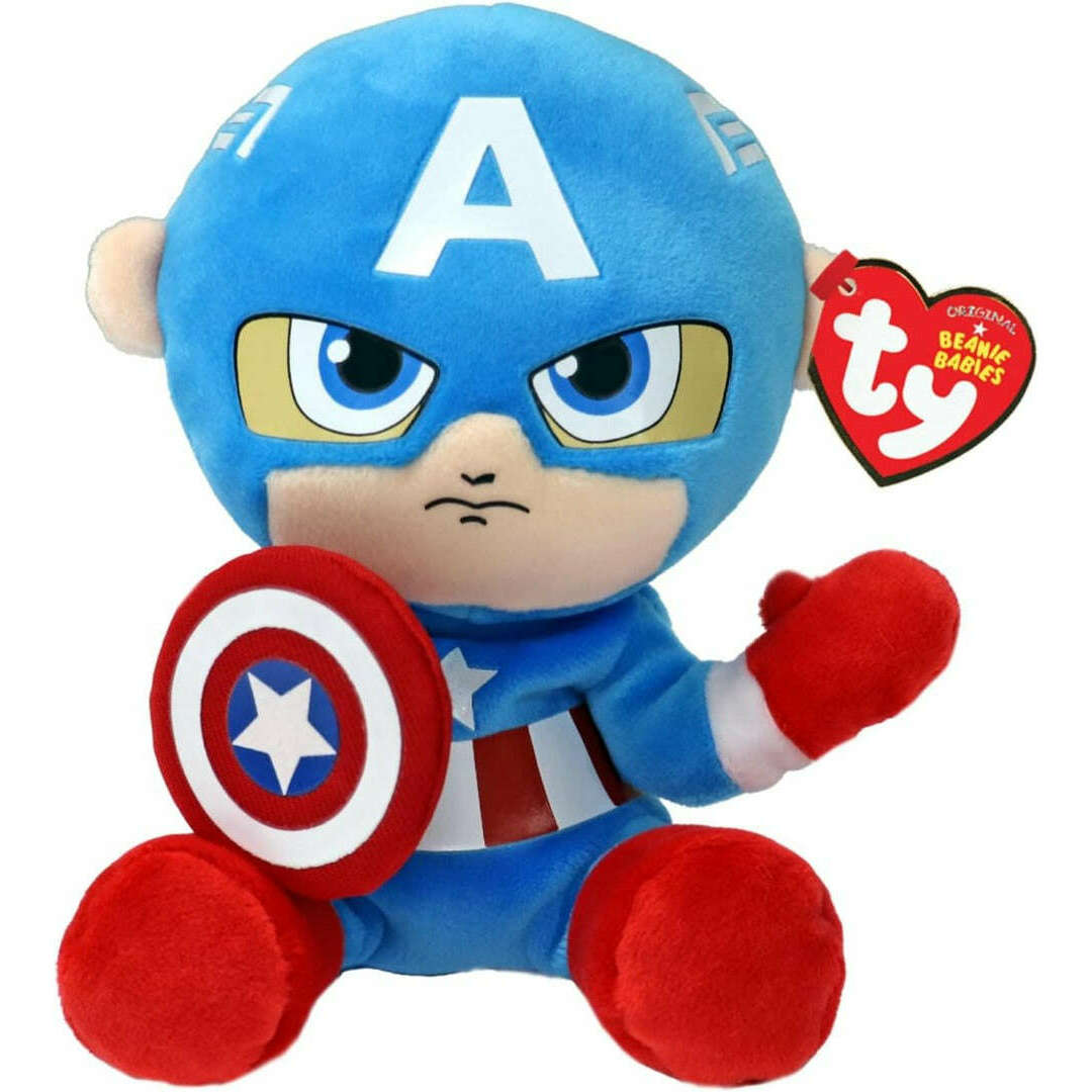 Toys N Tuck:Ty Beanie Babies Captain America,Ty Beanie