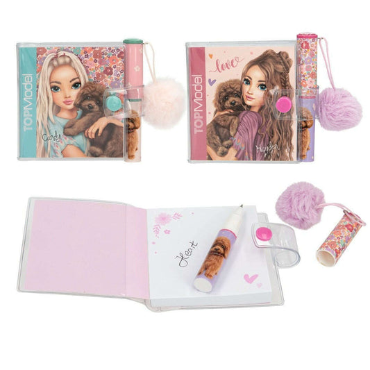 Toys N Tuck:Depesche Top Model Floral Mini Notebook With Ballpen,Top Model