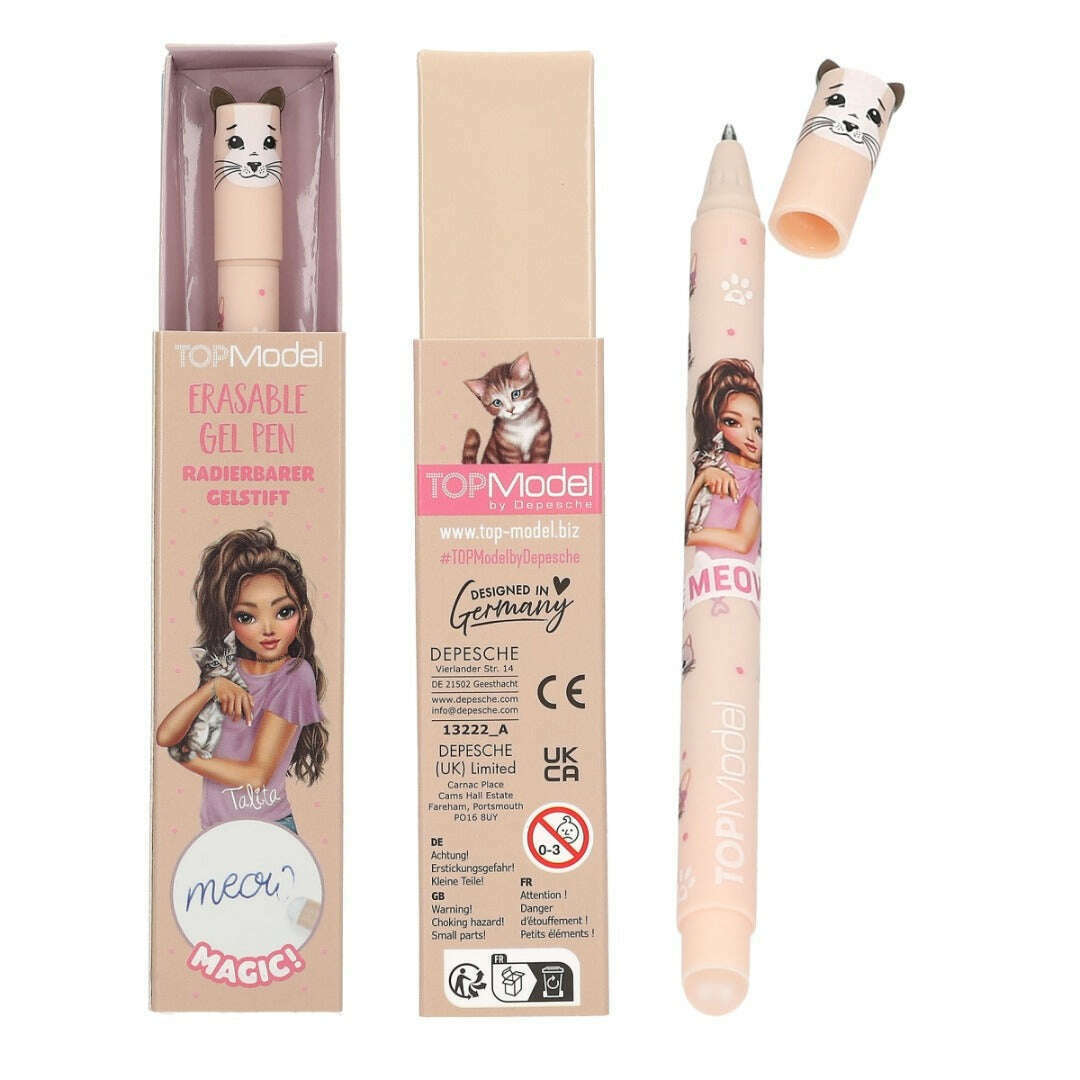 Toys N Tuck:Depesche Top Model Kitty & Doggy Erasabale Gel Pen,Top Model