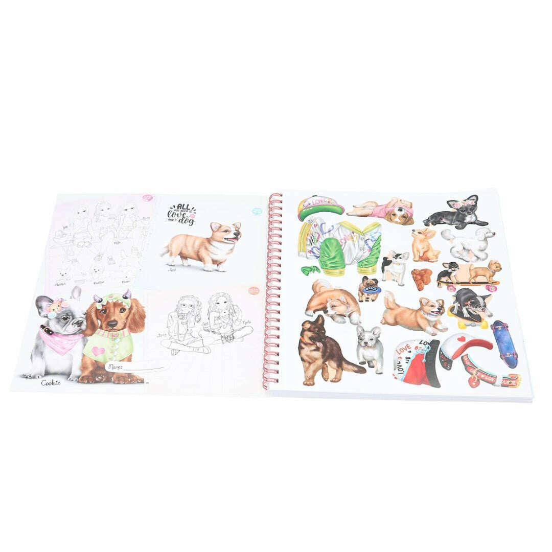 Toys N Tuck:Depesche Top Model Doggy Colouring Book,Top Model