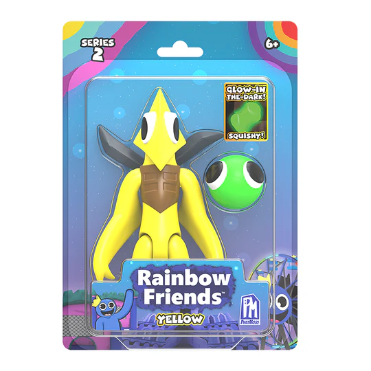 Toys N Tuck:Rainbow Friends 5'' Action Figures Series 2 - Yellow,Rainbow Friends