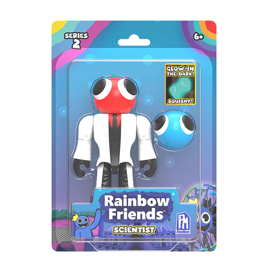 Toys N Tuck:Rainbow Friends 5'' Action Figures Series 2 - Scientist,Rainbow Friends