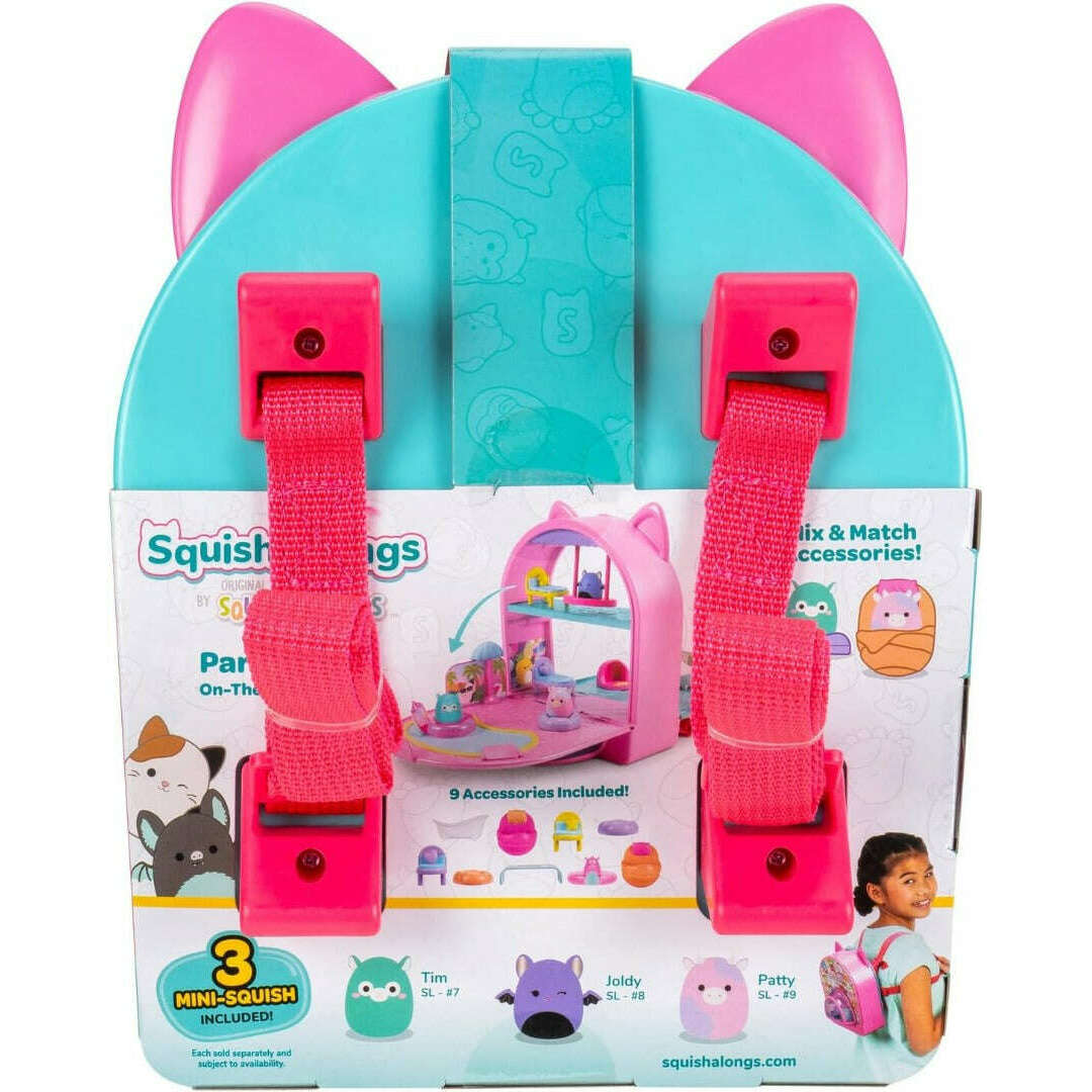 Toys N Tuck:Squishmallows Squish-A-Longs Party Pack On-The-Go Playset,Squishmallows Squish-A-Longs