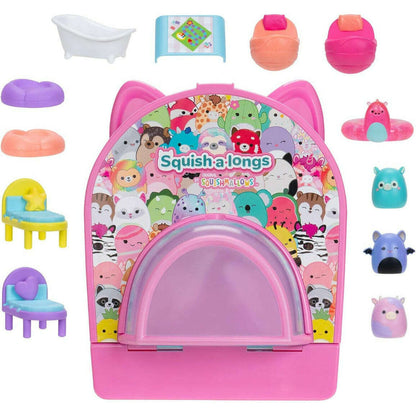 Toys N Tuck:Squishmallows Squish-A-Longs Party Pack On-The-Go Playset,Squishmallows Squish-A-Longs