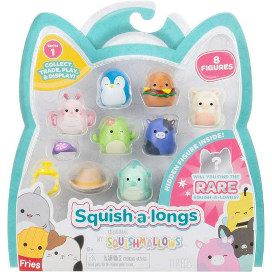 Toys N Tuck:Squishmallows Squish-A-Longs 8 Figure Pack (Series 1),Squishmallows Squish-A-Longs